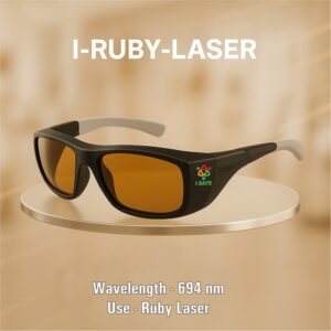 I-RUBY-LASER laser safety goggles for Ruby laser treatments with 694 nm wavelength protection