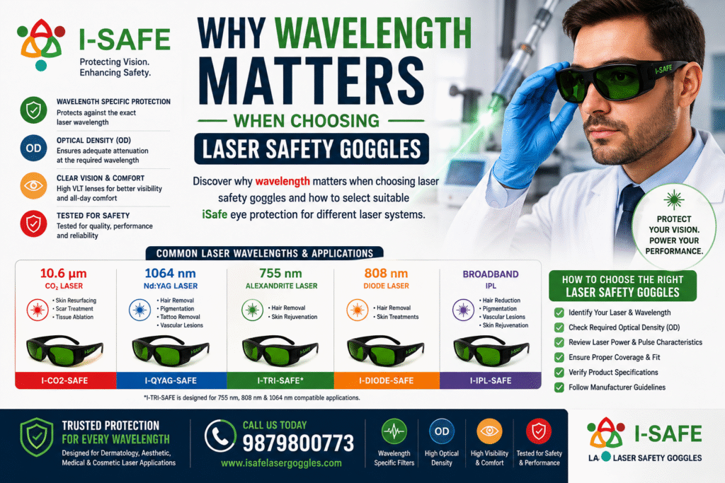 Why wavelength matters when choosing laser safety goggles