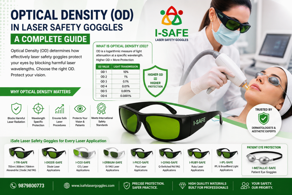 Optical density in laser safety goggles explained with iSafe laser goggles