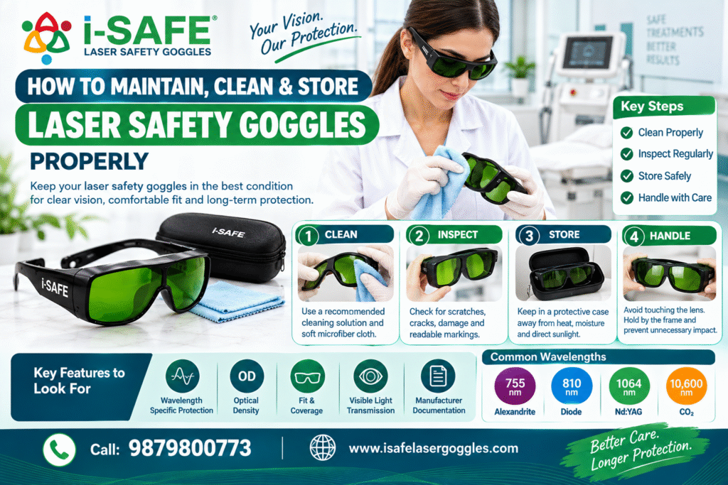 ChatGPT Image Oct 5, 2026, 02_12_20 PM How to maintain, clean and store laser safety goggles properly with iSafe goggles